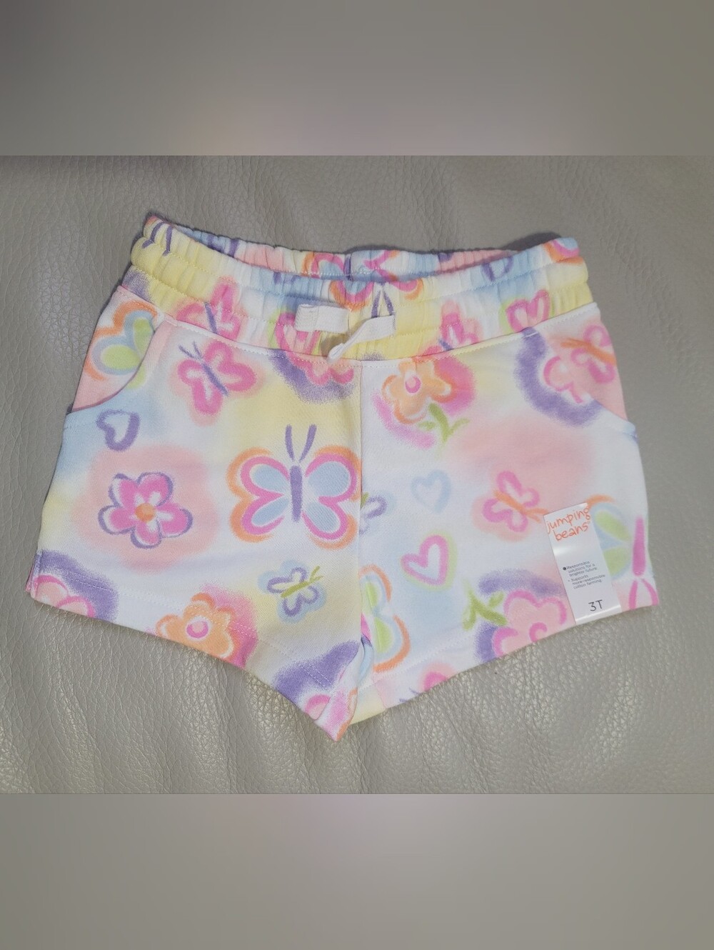 jumping beans Toddler Girl Pastel Butterfly & Floral Shorts